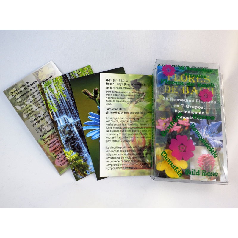Juego de tarjetas de Flores de Bach - Biocyber