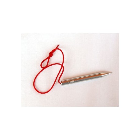 Péndulo metálico con testigo - Lápiz Plateado