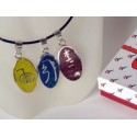 Juego de 3 dijes Reiki - Plata sencillo